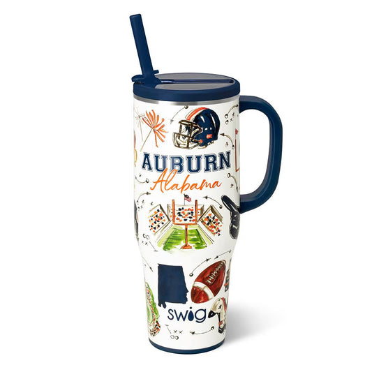 Swig Life Tailgates In Auburn Mega Mug 40oz