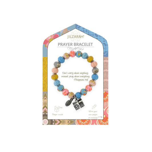 Jilzarah Seashell Pastel Prayer Bracelet