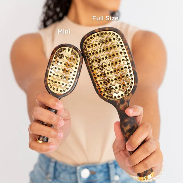 Teleties Mini Vented Hair Brush - Tortoise