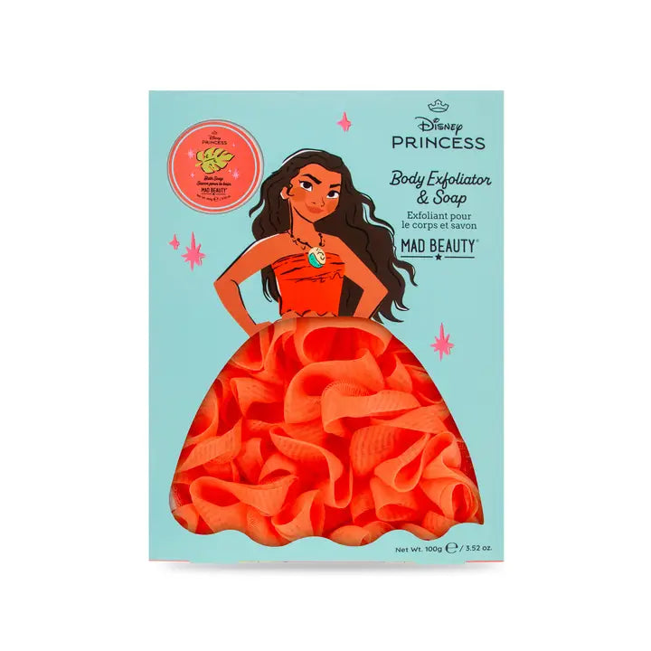 Mad Beauty Princess Set Body Exfoliator and Soap - Moana