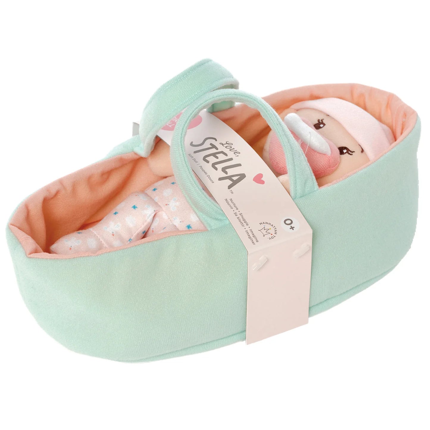 Love, Stella My First Doll Peach & Bassinet