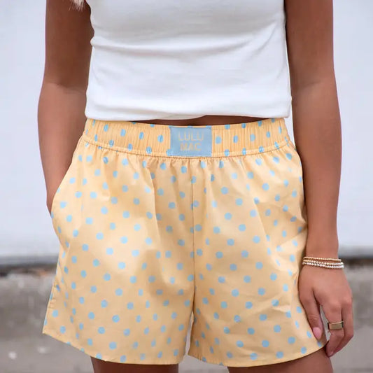 LULU MAC Bxspd-Butter/Light Blue Sm Polka Dot