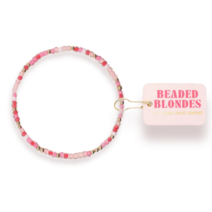 Beaded Blondes Peppermint Twist Sprinkle Bracelet