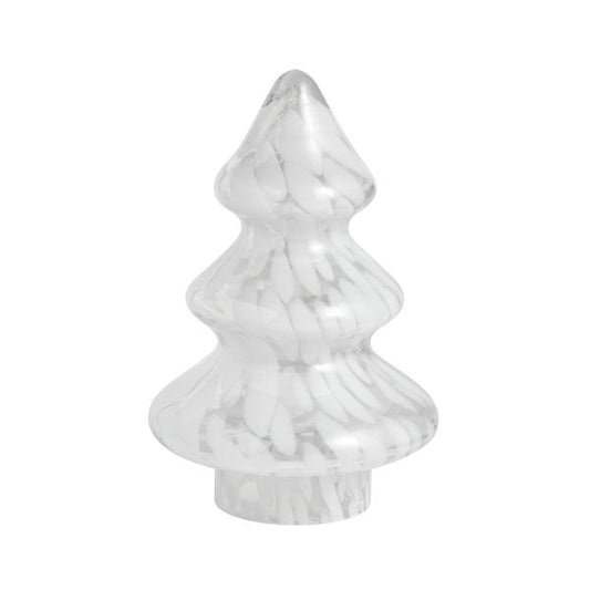 MUD PIE LARGE WHITE TORTOISE GLASS TREE