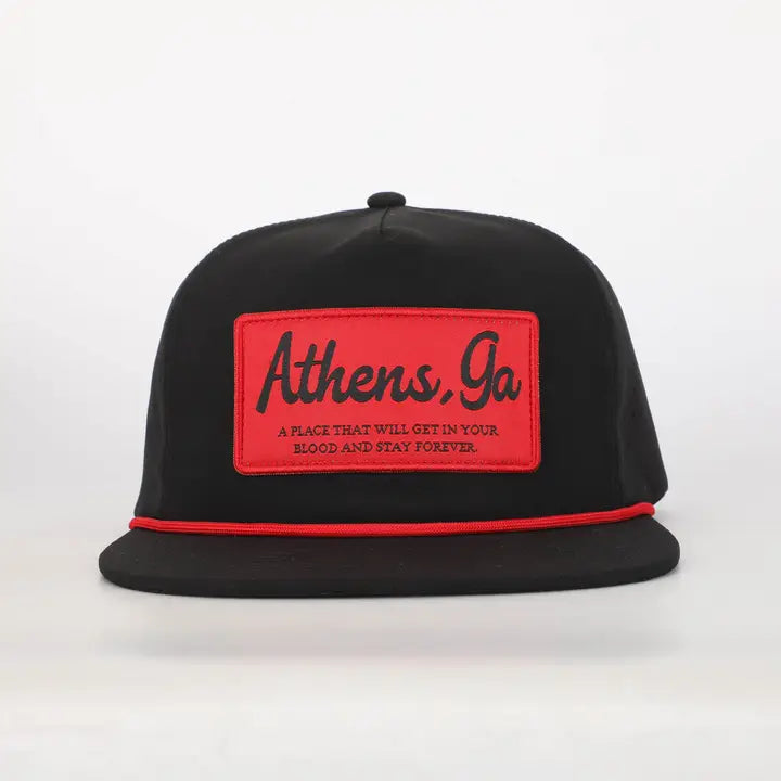 Happy By Rachel, LLC Athens, Ga Rope Hat with Patch