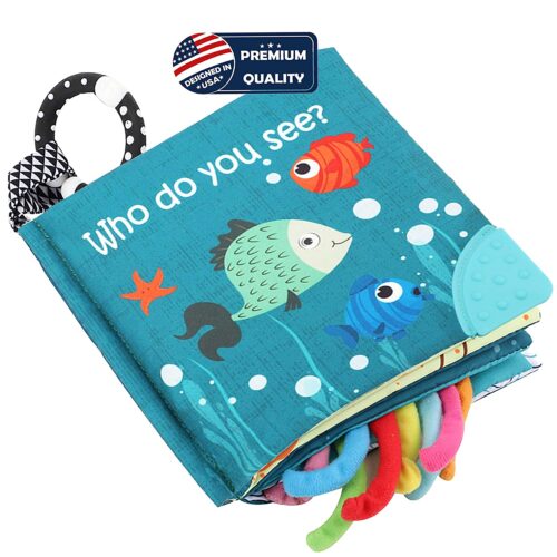 Bebe Mondo Fish cloth book – Teether