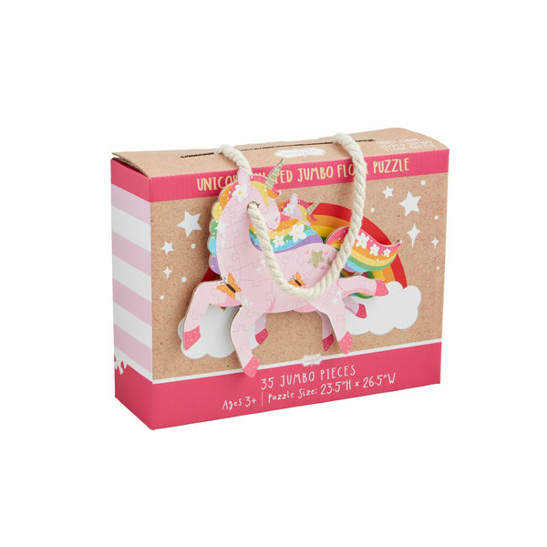 MUD PIE UNICORN SHAPED FLOOR PUZZLE