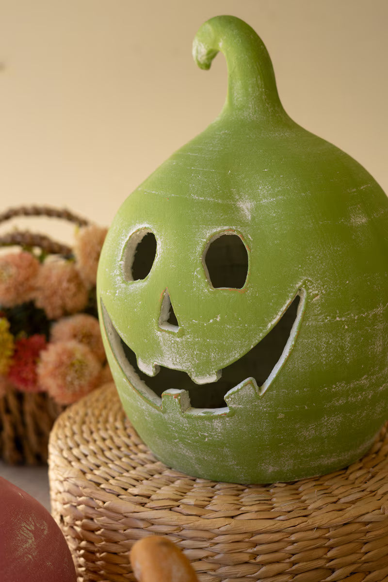 Kalalou Colorful Clay Jack-O-Lanterns