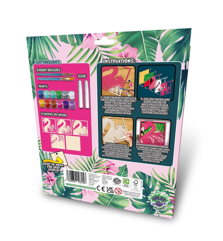 Splat Planet Wooden Flamingo Art Craft Kit
