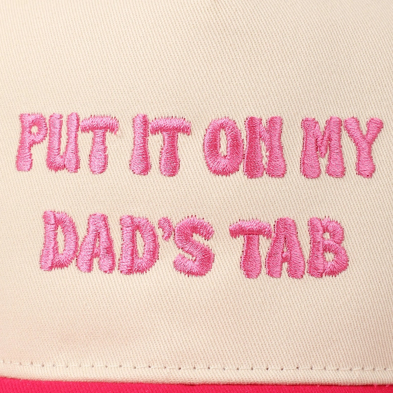 Put It On My Dad's Tab Embroidery Two-Tone Hat