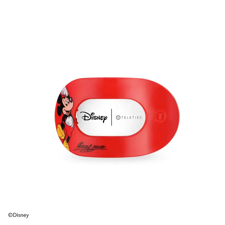 Teleties Flat Round Hair Clip | Small | Mickey Mouse