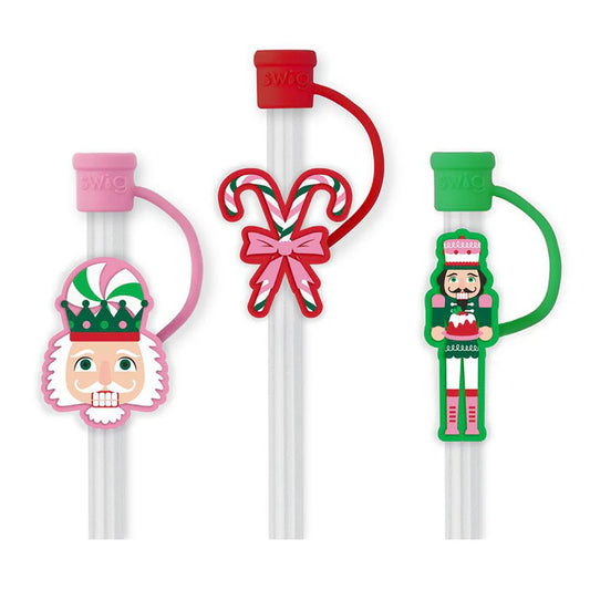 Swig Sugar Plum Soldiers Straw Topper Set