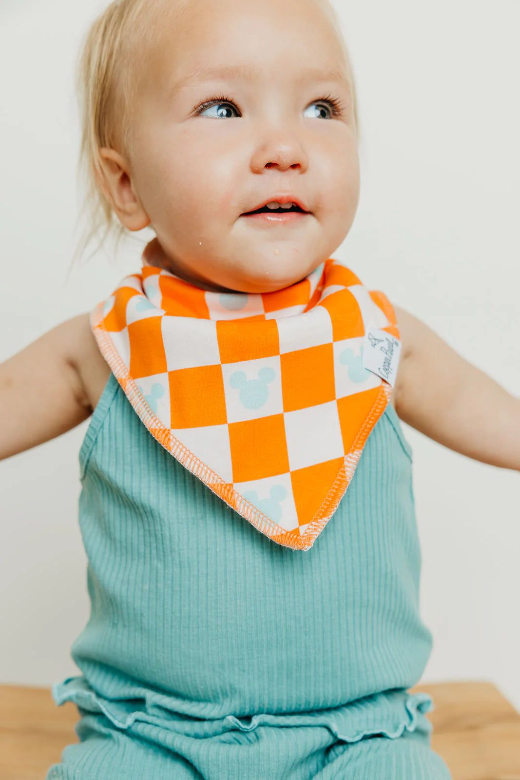 Copper Pearl Mickey Mouse's Boo Bash Baby Bandana Bibs