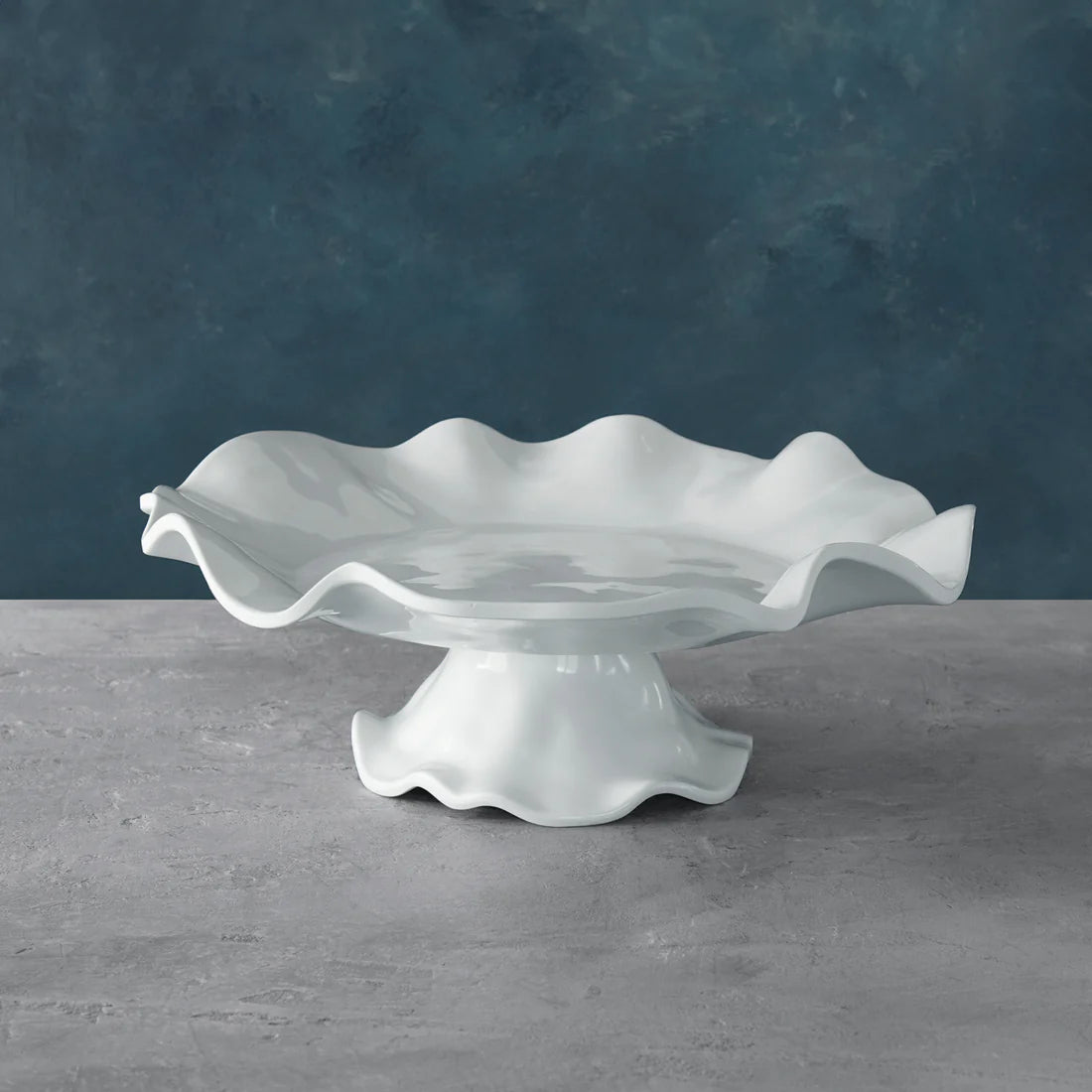 Beatriz Ball VIDA Havana Pedestal Cake Plate White