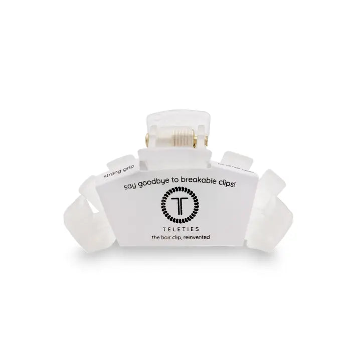 Teleties Classic Hair Clip | Tiny | Coconut White