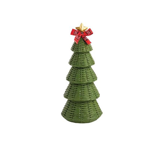 MUD PIE LARGE WICKER RESIN TREE SITTER
