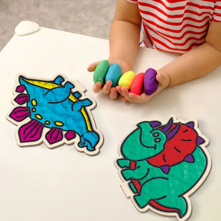 Splat Planet Dinosaur Clay Colouring. Kit
