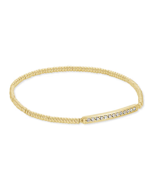 KENDRA SCOTT ADDISON STRETCH BRACELET GOLD METAL