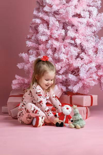 MUD PIE CHRISTMAS JINGLE LIGHT-UP SLIPPERS