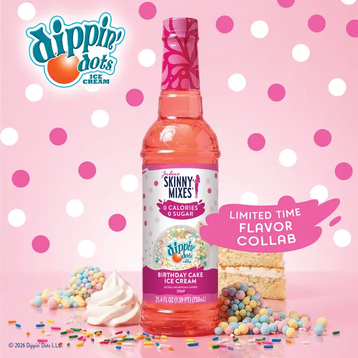 Jordan's Skinny Syrup Dippin' Dots® Birthday Cake Ice Cream Syrup
