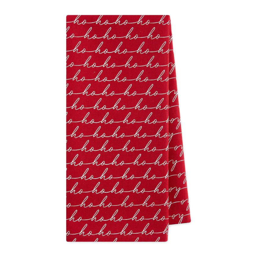 Design Imports Under The Mistletoe Christmas Dishtowels