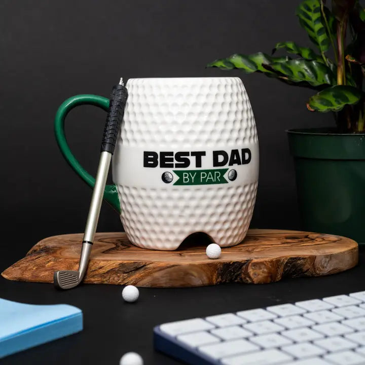 Mad Man Golf Mug - Best Dad | Golf Mug & Pen Set