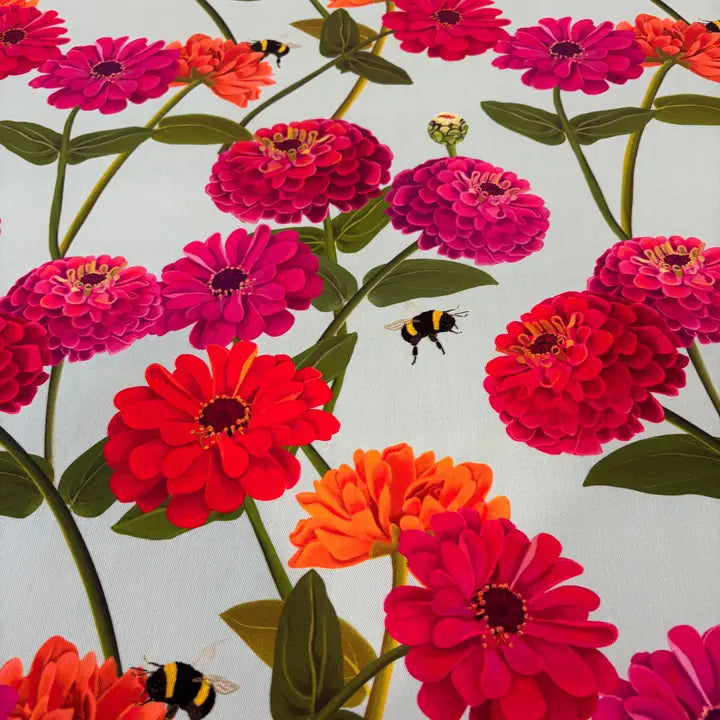PillowSak Bright Zinnia and Bumblebee Chintz