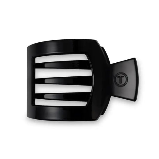 Teleties Jet Black Medium Flat Square Clip