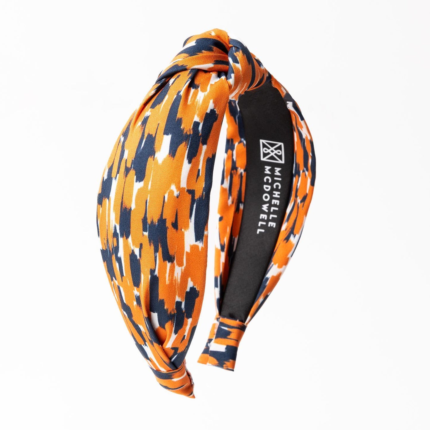 Michelle Mcdowell  Headband Luna Tailgate Time Navy & Orange