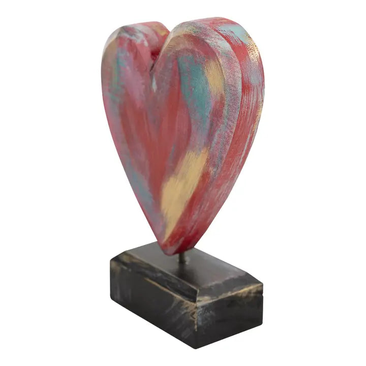 Glory Haus Wooden Red Heart Medium