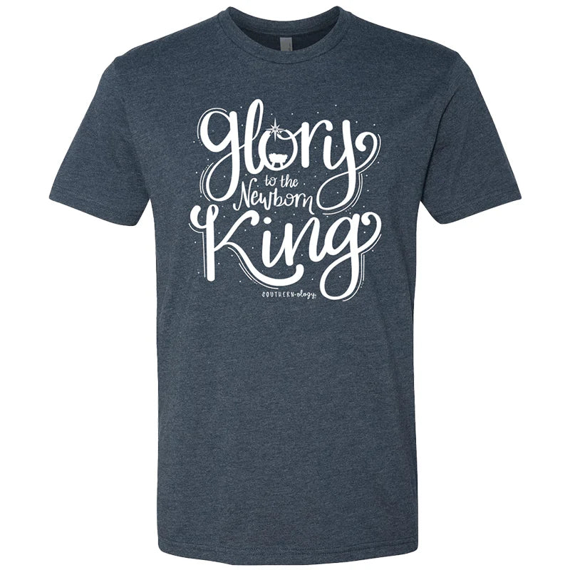 SOUTHERNOLOGY STATEMENT GLORY KING SCRIPT HOLIDAY CANVAS T-SHIRT