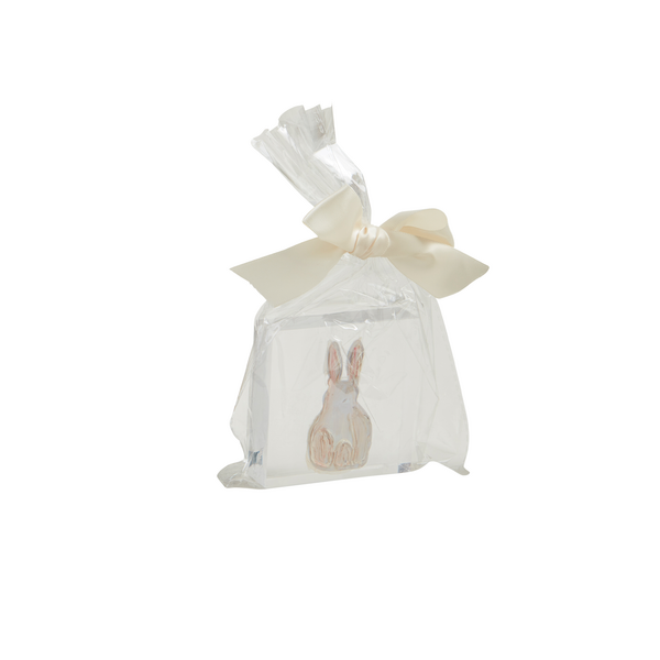 MUD PIE BUNNY ACRYLIC BLOCK