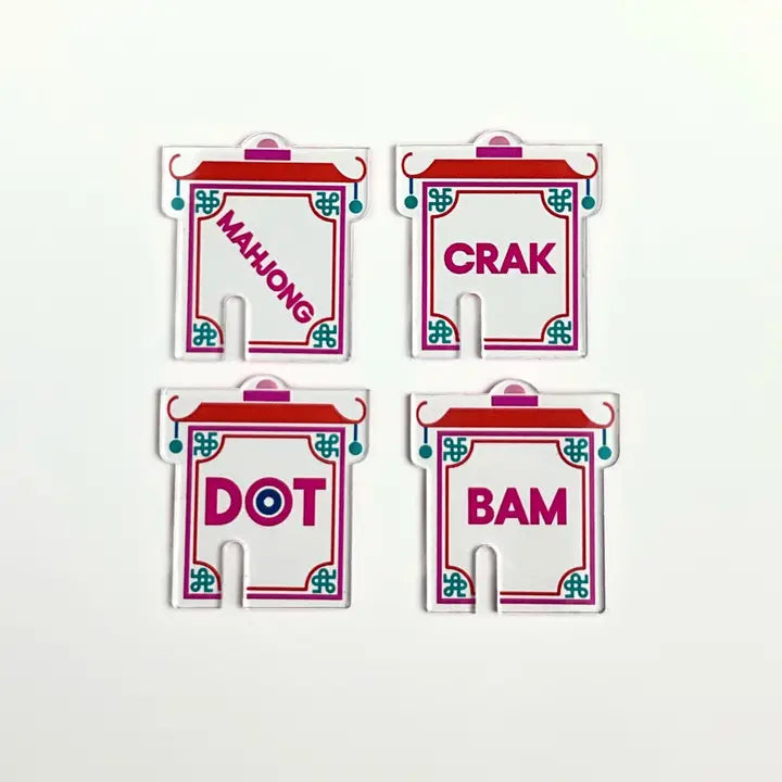 Oh My Mahjong Pagoda Cocktail Markers