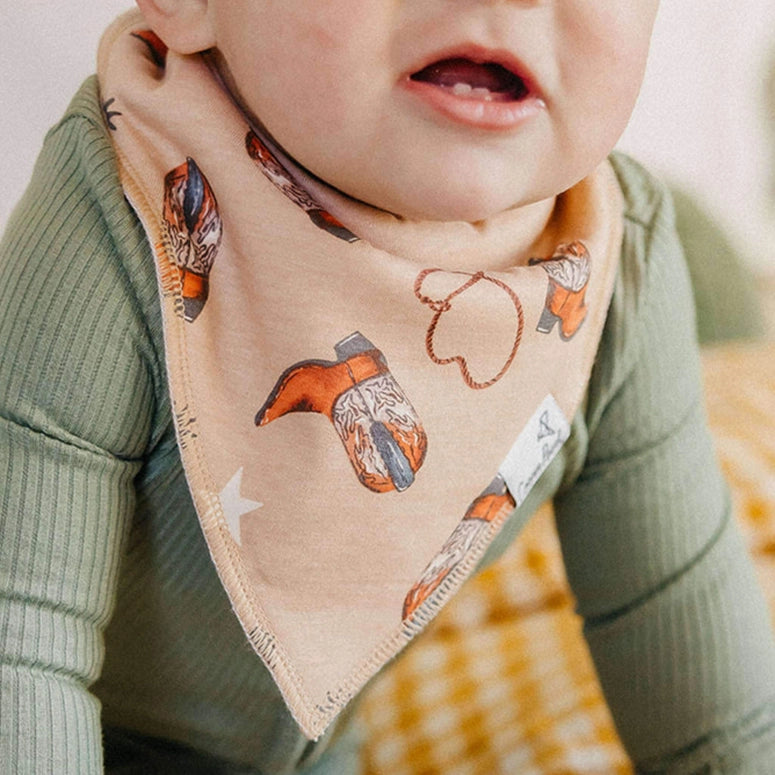 Copper Pearl Baby Bandana Bibs - Boone