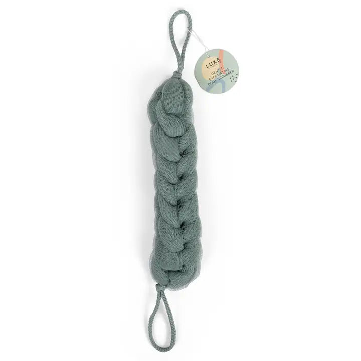 Cait + Co Luxe-Gentle Exfoliating Back Scrubber - Green