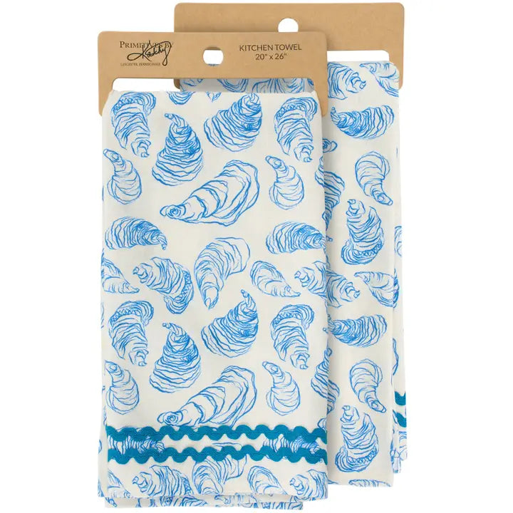 Primitives by Kathy Oysters Kitchen Towel