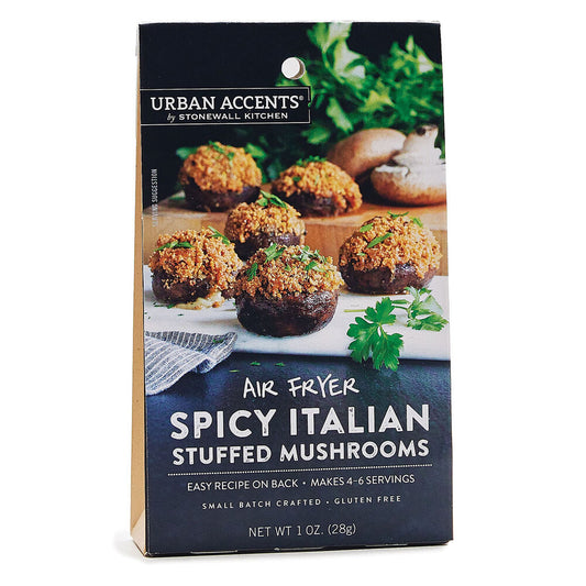 Urban Accents by Stonewall Kitchen Air Fryer Spicy Italian Stuffed Mushrooms