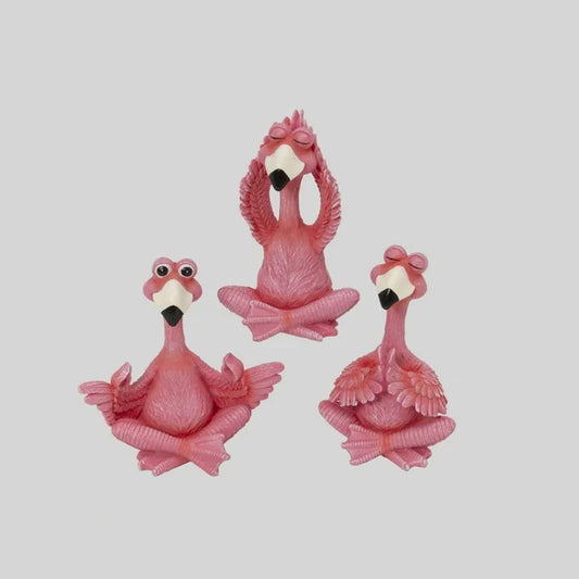 Gerson 5.5 in. Resin Yoga Flamingo