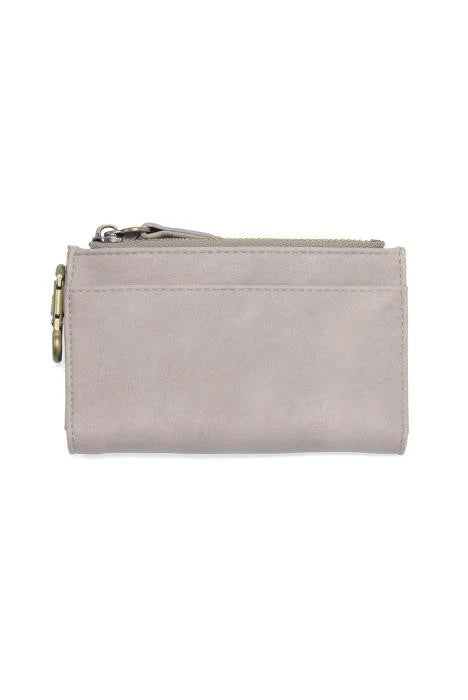 JOY SUSAN Grey Bobbie Bifold Wallet with Carabiner