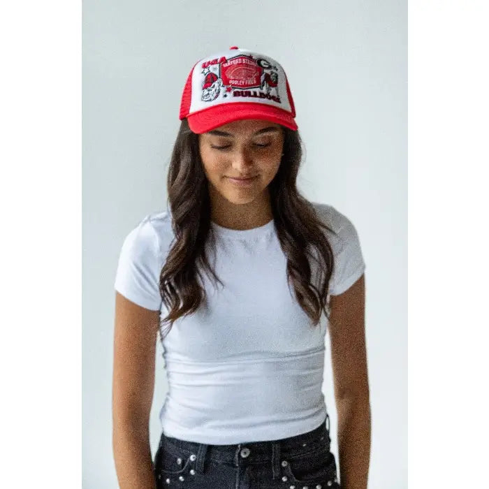 Gameday Social Apparel Co. Georgia Layer Patch Foam Trucker Hat