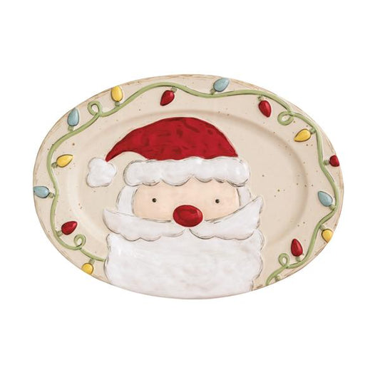 MUD PIE CHRISTMAS SANTA PLATTER