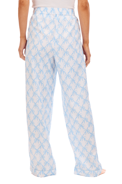 MUD PIE BLUE BOW PAJAMA PANTS