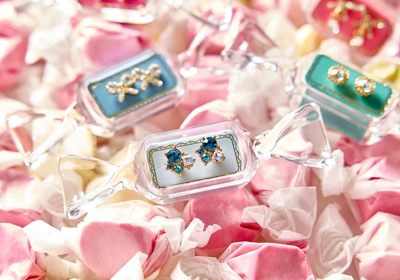 The Candy Dish Earrings - Light Blue