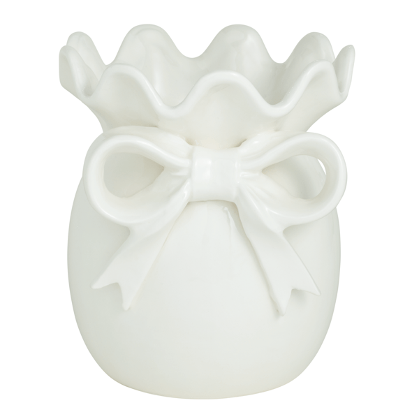 MUD PIE SMALL BOW VASE