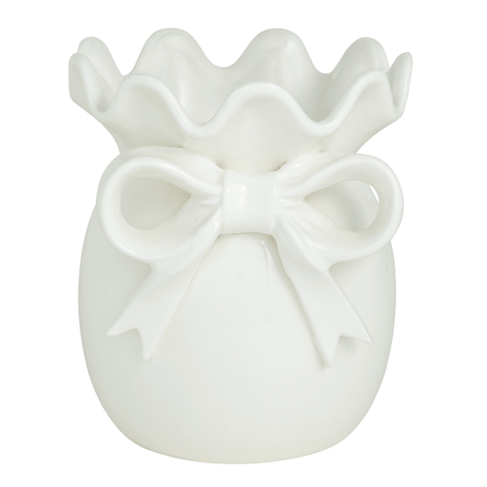 MUD PIE SMALL BOW VASE