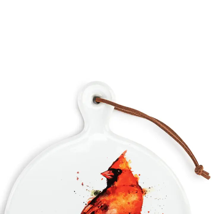 Demdaco Spring Cardinal Mini Ceramic Serving Board