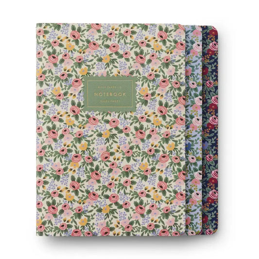 Rifle Paper Co. Assorted Set of 3 Rosa Notebooks