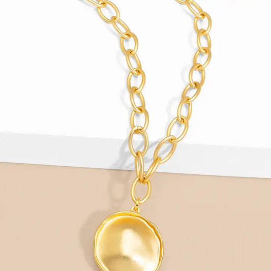 ZENZII Maren Disc Pendant Short Necklace
