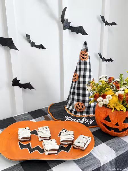 MUD PIE MACHE JACK-O-LANTERN TREAT BUCKETS