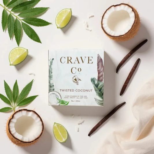 Crave Co. Twisted Coconut Boxed Candle